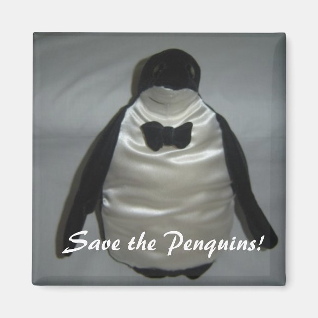 Imán ¡Salva a los pingüinos! (Frente)