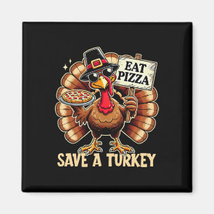 Imán Salva A Turquía Coma Pizza Graciosamente Feliz Día