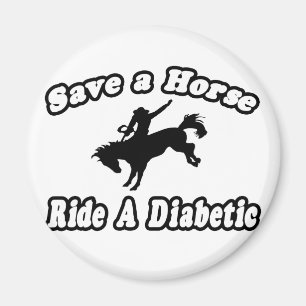 Imán Salva caballo, corre un diabético