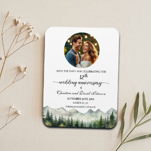 Imán Salva la fecha del 12º aniversario de boda Mountai