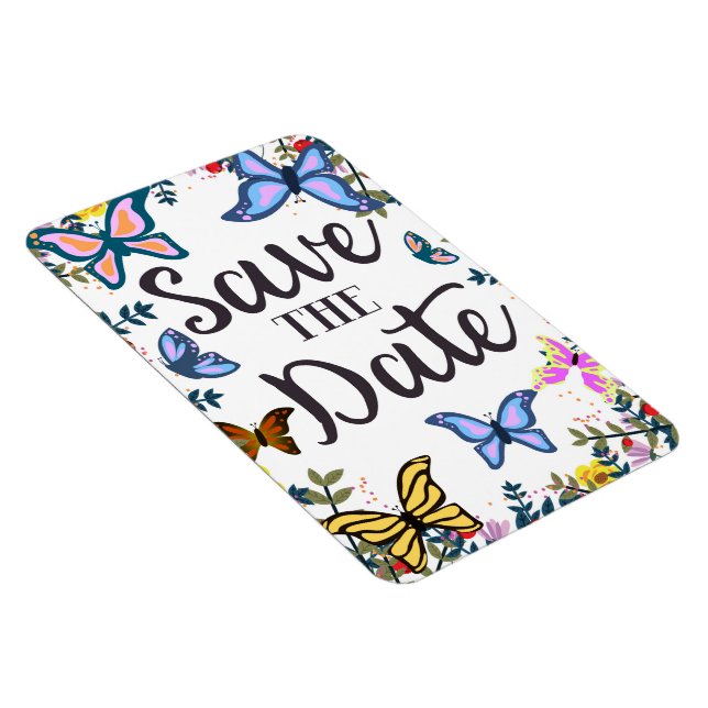 Imán Salva la Fecha Mariposas Vintage. (Lado Derecho)