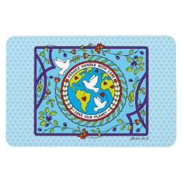 Imán Salva Nuestro Planeta_Imán Flexible 6" x 4"