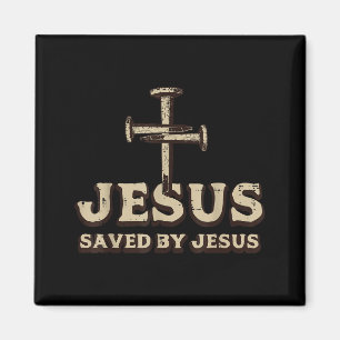 Imán Salvado por la cruz de Jesucristo cristiano religi
