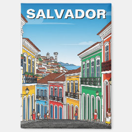 Imán Salvador Brasil Perlourinho Travel
