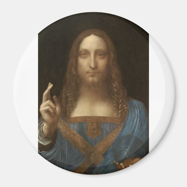 Imán Salvador Mundi de Leonardo da Vinci (Frente)