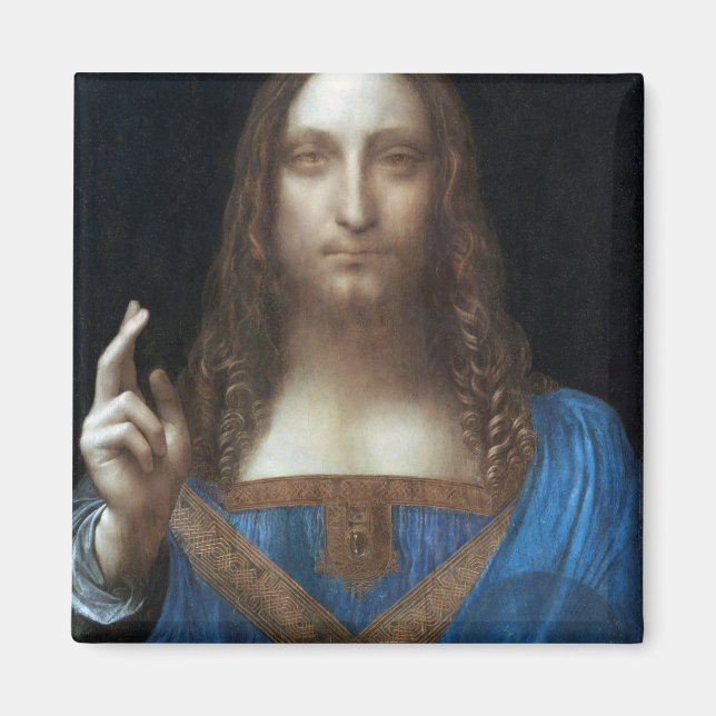 Imán Salvador Mundi, Jesucristo, Leonardo da Vinci (Frente)