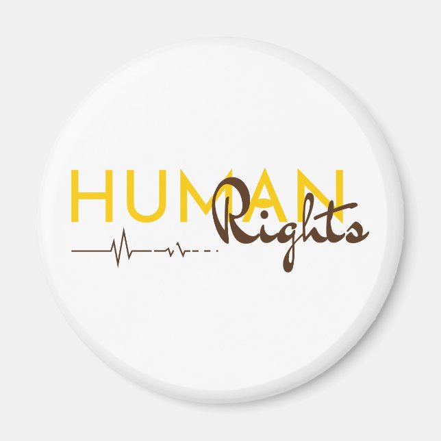 Imán Salvamento de los derechos humanos (Frente)