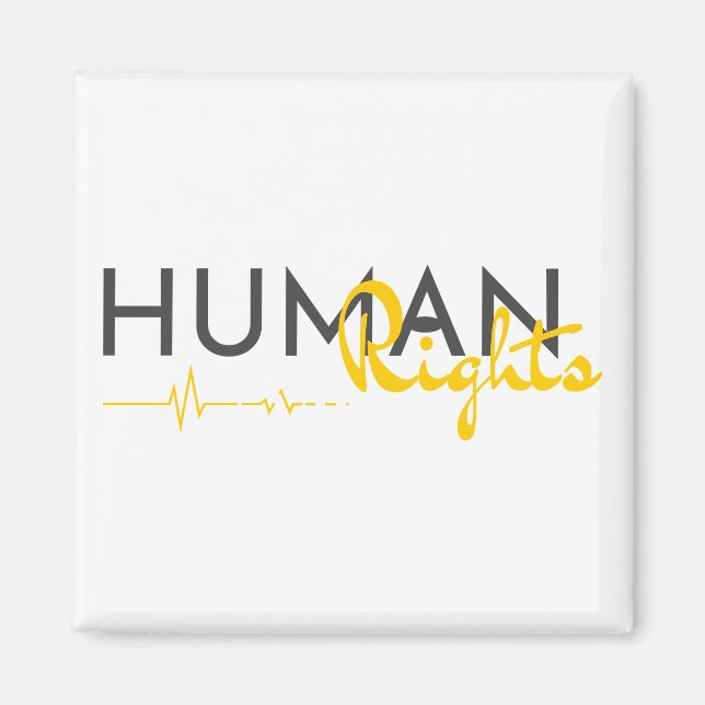 Imán Salvamento de los derechos humanos (Frente)