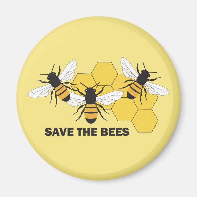 Imán Salvar al apicultor de abejas (Frente)