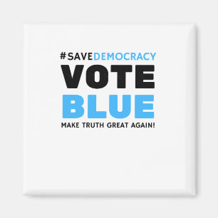 Imán Salvar el voto democrático azul hacer la verdad gr