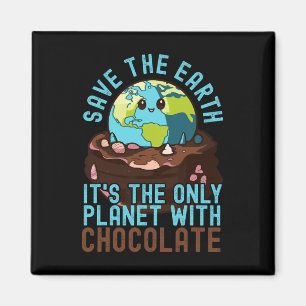 Imán Salvar la Tierra es el único planeta con chocolate