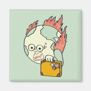 Imán Salvar nuestro planeta - Día de la Tierra