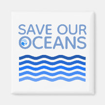 Salvar nuestros océanos ondas de tierra estilizada