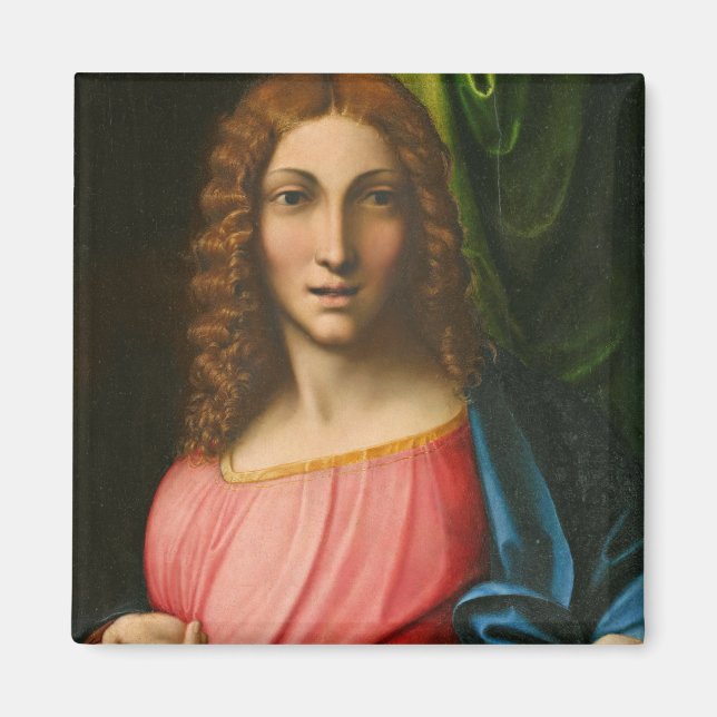 Imán Salvator Mundi, c. 1515 (aceite en el panel) (Frente)