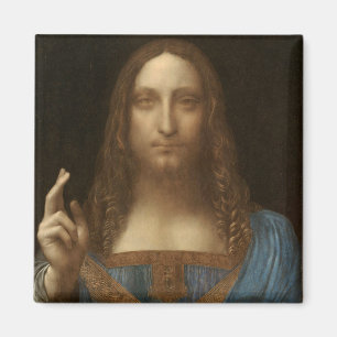 Imán Salvator Mundi de Leonardo da Vinci (Jesucristo)