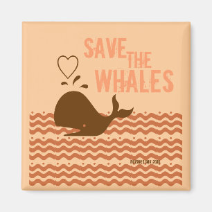 Imán Salvemos A Las Ballenas - Ecológicamente Conscient