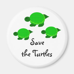 Imán Salvemos a las tortugas verdes