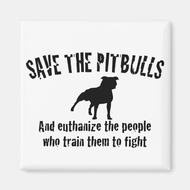 Imán Salvemos A Los Pitbulls (Frente)