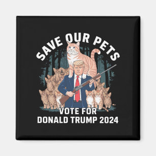 Imán Salvemos a Nuestros Animales 2024 Presidente Trump