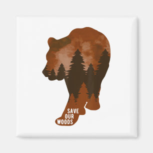 Imán Salvemos nuestro Woods Environmental Protection Be