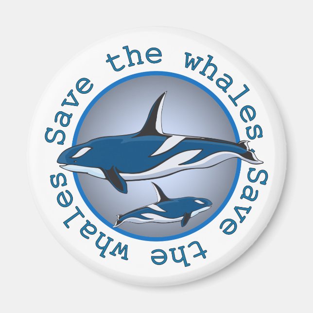 Imán Salven a las ballenas (Frente)