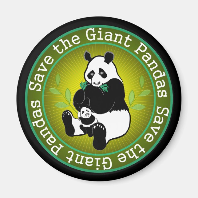 Imán Salven a los gigantes pandas (Frente)
