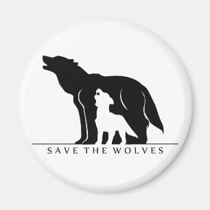 Imán Salven a los lobos (sobrante blanco).