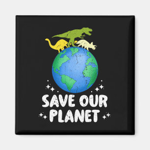 Imán Salven a nuestros niños del planeta dinosaurios Ch