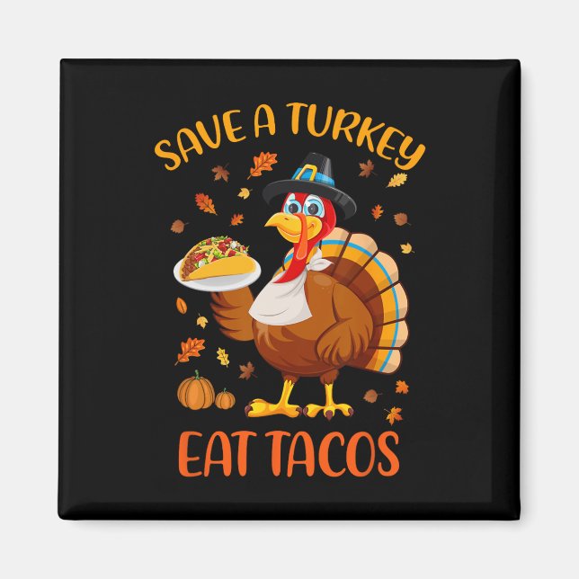 Imán Salven A Turquía Comen Tacos Graciosos Hombres De  (Frente)