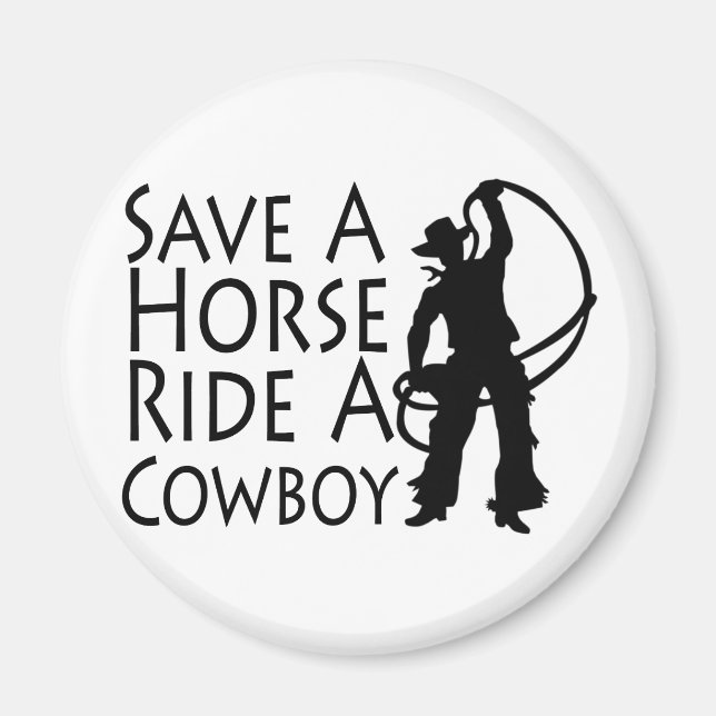 Imán Salven A Un Caballo De Vaquero 2 (Frente)