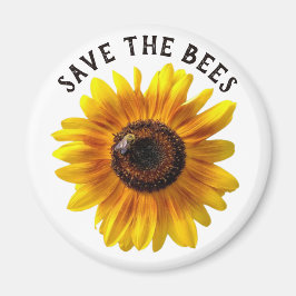 Imán Salven el girasol de las abejas