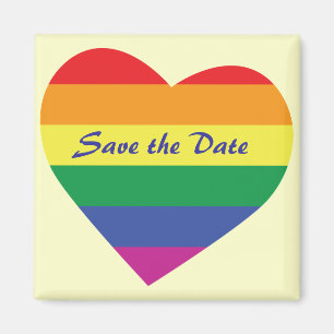 Imán Salven la fecha/Boda arcoiris/orgullo gay
