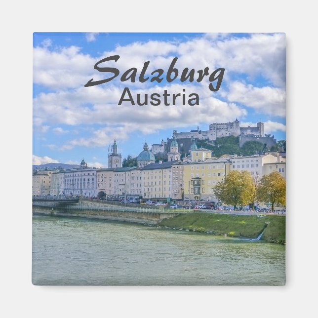 Imán Salzburgo Austria Europa Souvenir (Frente)
