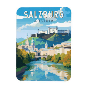 Imán Salzburgo Austria Viaje de arte