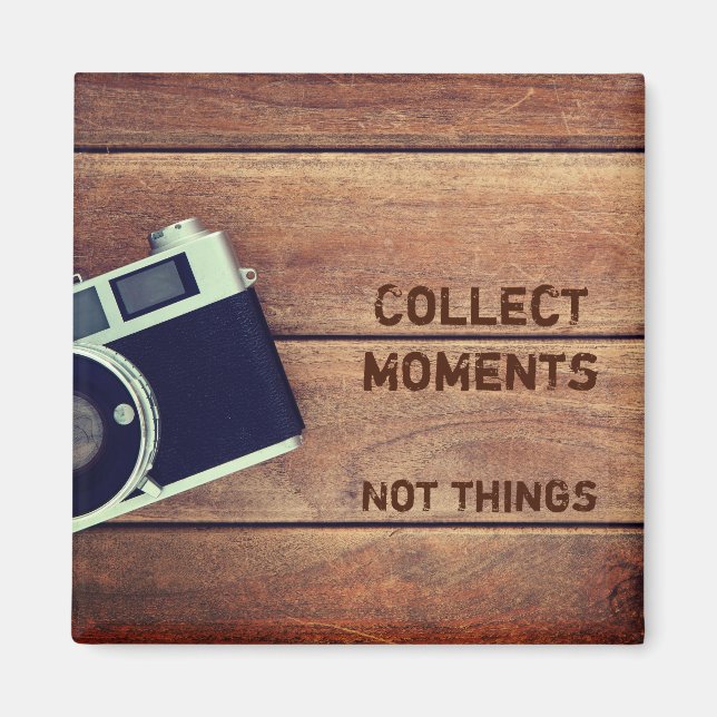 Imán Sammeln Momente, nicht Dinge (Frente)