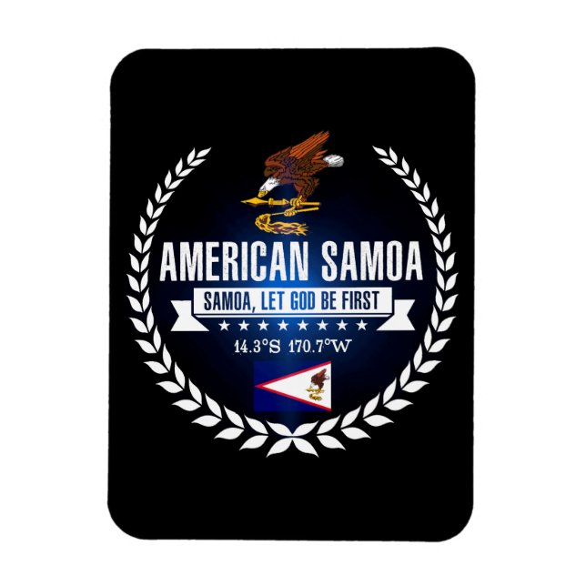 Imán Samoa Americana (Vertical)