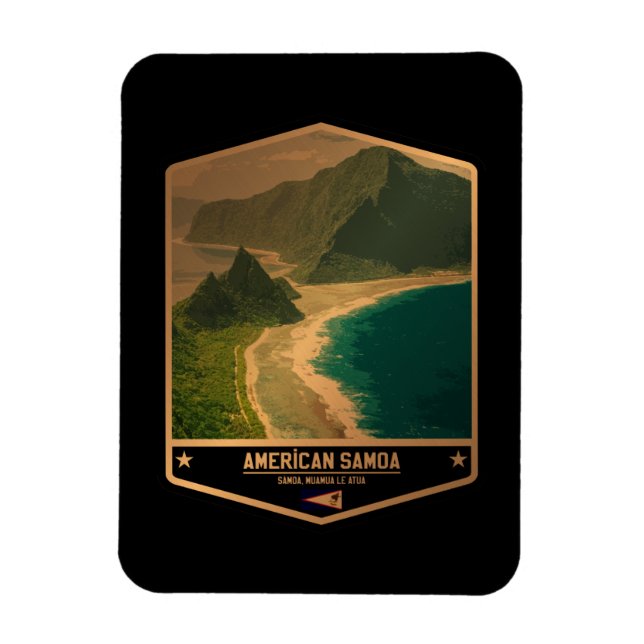Imán Samoa Americana (Vertical)