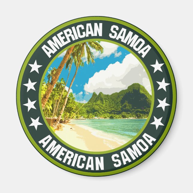 Imán Samoa Americana (Frente)