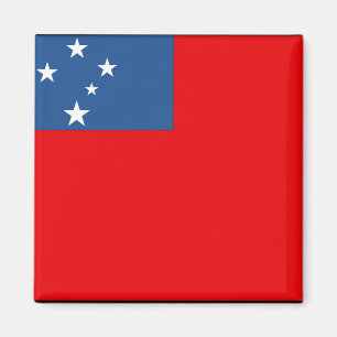 Imán Samoa Occidental señala por medio de una bandera