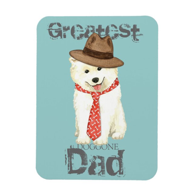 Imán Samoyed Dad (Vertical)