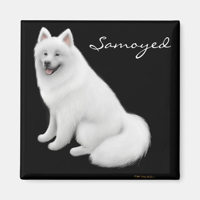 Imán Samoyed Dog Magnet (Frente)