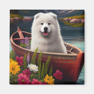 Imán Samoyed on a Paddle: Una aventura panorámica