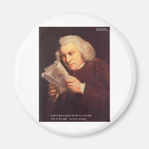 Imán Samuel Johnson Amor Es Sabiduría Tarjetas de Regal