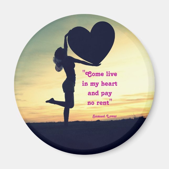 Imán Samuel Lover cita al Funda de inspiración del amor (Frente)