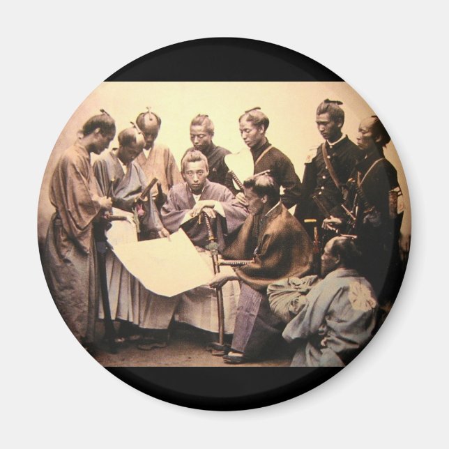 Imán Samurai alrededor de 1868-1869 (Frente)