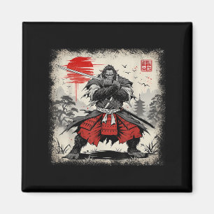 Imán Samurai Bigfoot Japonés Vintage Ukiyo-e Art Warri