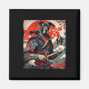 Imán Samurai Japonés Gran Dane Tattoo Kawaii Ukiyo-e