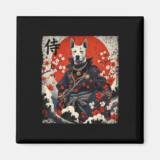 Imán Samurai japonés Pitbull Tattoo Kawaii Ukiyo-e Nin