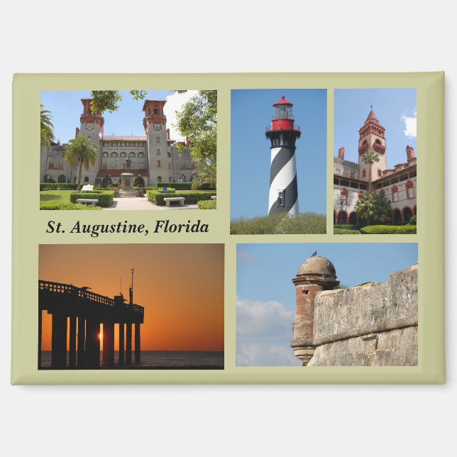 Imán San Agustín, Florida (Anverso)