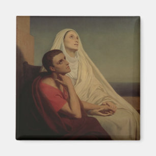 Imán San Agustín y su madre San Mónica, 1855